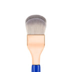 Bdellium Tools Professional Makeup Brush - Golden Triangle 952 Small Rounded Double Dome Blender - With All Vegan and Soft Synthetic Fibers, For Application & Blending (Blue, 1pc)