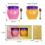 2PCS Honey Pot Lip Balm, Lip Sleeping