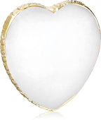 Resin Nail Art Palette Nail Art Painting Mixing Color Palette Heart Shape Gold Edge Nail Gel Color Makeup Display Board Manicure Tool