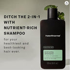 Hawthorne Men's Everyday Shampoo. For Stronger, Healthier Hair with Pure Avocado Oil and Coconut Oil. Mint and Eucalyptus Scent. Natural, Sulfate Free, Paraben Free. 8 fl. oz. 2-Pack.
