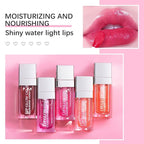 Plumping Lip Oil, Long Lasting Hydrating Lip Gloss Tinted Lip Balm Non-sticky Revitalizing, Tinting Lip Care Oil for Dry Lip (RASPBERRY)