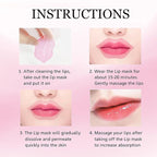 30 pieces of Moisturizing Collagen Crystal Lip Mask - Anti-Ageing & Anti Chapped, Reduce lip Wrinkles, Fade Lip Color, Make Skin Smooth And Firm Collagen Lip Pieces (Pink)