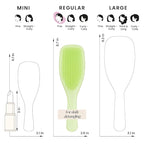 Tangle Teezer Plant-Based Ultimate Detangler Brush, Dry & Wet Hair Brush, Eliminates Knots & Reduces Breakage for Color-Treated, Fine & Fragile Hair Types, Matcha Green