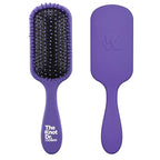 The Knot Dr. hair brush by Conair - Detangling hair brush - Removes Knots and Tangles in wet or dry hair - curly hair brush - Purple