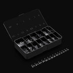 Apres Gel-X® Round Box of Nail Tips | 280 Gel-X Tips, Soft Tips, 14 Sizes 00-9 | Half-sizes Included (Sculpted Round Short, 280.00 Fl Oz (Pack of 1))