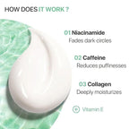 Eye Cream with 2.5% Active Retinol Anti Puffiness Caffeine Under Eye Cream Collagen Deep Moisturizing Anti Wrinkle Reduce Fine Lines Improve Dark Circles Anti Aging