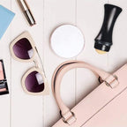 2Pcs Volcanic Face Roller Oil Control On The Go Oil-Absorbing Blotting Tool Natural Volcanic Roller Stone Ball (Black and White)