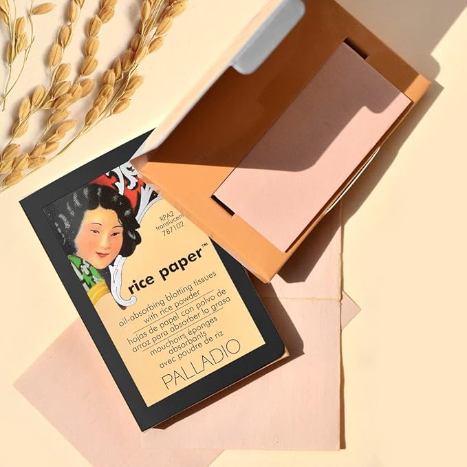 Palladio Rice Paper Facial Tissues for Oily Skin,