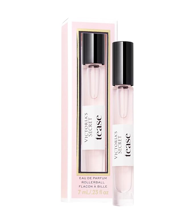 Victoria's Secret Tease Eau de Parfum Travel Spray, Notes of White Gardenia, Anjou Pear & Black Vanilla, Mini Perfumes for Women (0.23 oz)