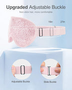 Luxtude Gel Eye Mask Cooling Eye Masks for Dry Eyes 2PCS, Hot Cold Eye Ice Pack Reusable Cold Eye Mask, Frozen Cold Eye Compress for Puffiness/Dark Circles/Headaches/Skincare/Eye Bags (Pink)