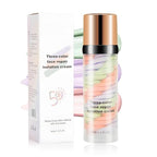 3 In 1 Color Corrector Makeup Primer Color Correcting Primer Cream Tinted Moisturizer Brightening Primer Facial Serum Isolation Cream Neutralizes Skin Tone for Face Before Makeup Base Cream