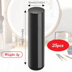 25PCS 3/16 Oz (5.5 ml) Twist up Lip Balm Tubes,Empty Lip balm containers, Echapstick tubes empty, Refillable Lip Balm Bottles, for DIY Homemade Lipsticks,Chapsticks,Homemade Solid Perfume, Black