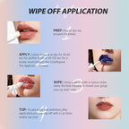 Matte Lip Gloss Peel Off Masque - Peel Off Lip Stain Tattoo, Chestnut Brown Peel Off Lip Tint，Long Lasting Waterproof Transfer-proof Lip Mask Lip Stain Peel Off Lip Gloss,Stay Lip Makeup 04#