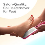 Microplane Colossal Foot File, Red and Black - The Original Stainless-Steel Foot Scraper, Dead Skin/Callus Remover for Feet, Foot Scrubber, Pedicure Tools for Salon-Quality Foot Care (2 Piece Set)