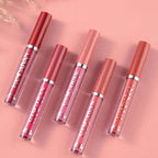 BestLand 3Pcs Matte Liquid Lip Gloss Set - 24H Transfer-Proof, Moisturizing & Non-Sticky I Mauve Pink, Classic Red, Deep Burgundy I Vegan + Cruelty-Free for Daily & Party