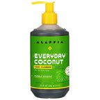 Alaffia Everyday Coconut Face Cleanser for All Skin Types. Leaves Skin Fresh and Hydrated with Fair Trade Coconut Oil & Neem, Vegan, Cruelty Free, No Parabens, Purely Coconut, 12 Fl Oz
