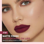 evpct Wine Red Matte Creamy Retractable Lip Liner Pencils for Shaping & Sculpting Lips, Lip Pencils for Women Long Lasting Waterproof Rich Lip Colors Liner Crayon Lipstick delineador de labios 11