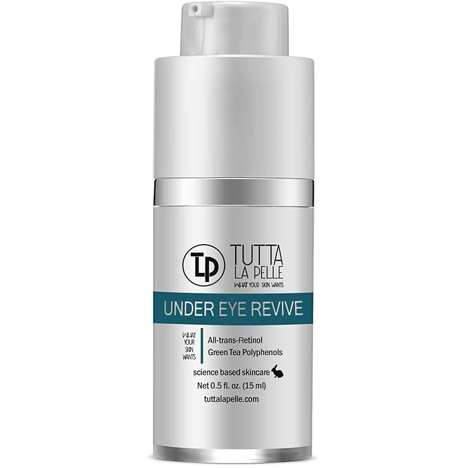 Under Eye Repair Cream - All-Trans-Retinol UNDER EYE REVIVE Anti Aging Eye Cream For Dark Circles And Puffiness, Under Eye Bags, Fine lines, Wrinkles - 0.5 Oz