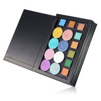 3-Layer Book Shaped Magnetic Eyeshadow Palette Large Empty Makeup Storage Box