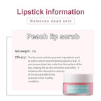 4 In 1 Peach Lip Care Kit With Lip Exfoliator Scrub And Moisturizer, Peach Scrub Bubble, Hydrating Lip Mask, Lip Scrubs Gentle Exfoliating, Instant Moisturizing, Lip Balm Hydrating For Very Dry Lips