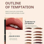 MAEPEOR Matte Lip Liner 12 PCS Nude Brown Highly