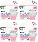 Schick Intuition - Lather & Shave In One Stop - Sweet WaterLily Fresh Floral Scent - Women's Razor Blade Refills - 3 Count Pack of 4 = 12 Cartridges