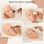 Practice Makeup Face, Face Painting Mannequin Head