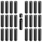 25PCS 3/16 Oz (5.5 ml) Twist up Lip Balm Tubes,Empty Lip balm containers, Echapstick tubes empty, Refillable Lip Balm Bottles, for DIY Homemade Lipsticks,Chapsticks,Homemade Solid Perfume, Black