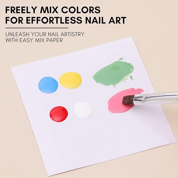 Makartt Gel Nail Polish Palette Paper, Disposable Nail