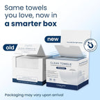 Clean Skin Club Clean Towels XL™, 100% USDA Biobased Face Towel, Disposable Face Towelette, Makeup Remover Dry Wipes, Ultra Soft, 50 Ct, 1 Pack