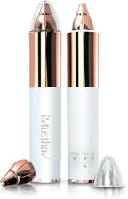 Portable Eyebrow Hair Remover for Women – Painless, Fast & Precise Flawless Electric Razor & Epilator for Eyebrow, Nose, Ear Hair Removal – 18K Gold-Plated, 360° LED Light