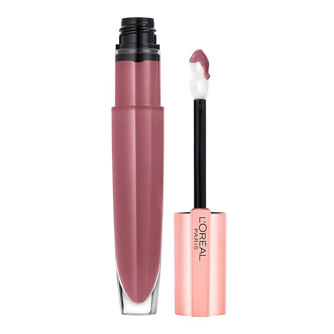 L'Oreal Paris Glow Paradise Hydrating Tinted Lip Balm-in-Gloss with Pomegranate Extract & Hyaluronic Acid, Ultra-Gentle, Non-Sticky Formula, Rose Harmony, 0.23 Fl Oz