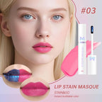 Matte Lip Gloss Peel Off Masque - Peel Off Lip Stain Tattoo, Light Pink Peel Off Lip Tint，Long Lasting Waterproof Transfer-proof Lip Mask Lip Stain Peel Off Lip Gloss,Stay Lip Makeup 03#