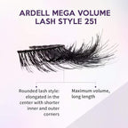 Ardell Mega Volume Lash 251 Multi-Layered False Lashes with Curl Technology, 4 pairs