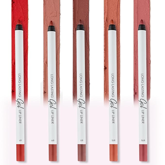 Lamel Matte Gel Lip Liner Pencil 5 Pcs Lip