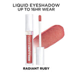 L'Oreal Paris Brilliant Eyes Shimmer Liquid Eye Shadow, Longwearing Lasting Shimmer, Crease Resistant, Flake-Proof, Precision Applicator, Quick Dry, Non-Greasy, Radiant Ruby, 0.1 oz.