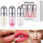 3 Color Scrub Lip Oil Hydrating Tinted Plump Hydrating