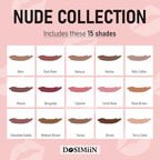 Lip Liner Pencil 15 Shades – Natural Nude Collection Lipliner Matte Finish, Creamy Texture, Long Lasting Color, High Pigmented Lip Pencils