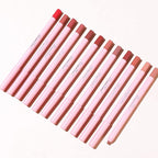 Matte Lip Liner Pencil Set,12 Colors Natural Nude to Dark Waterproof Long Lasting No Fade Soft Pencils Lipstick Makeup Gift Set for Daily Travel Party Work (A)