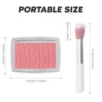 Rosewood Blush Powder Blush for Cheeks with Brush, Matte Blush Palette Blush Powder Face Blusher, Natural Blendable Formula Silky Lightweight Makeup Blush Rubores de Maquillaje, 012#