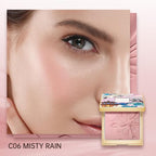 CATKIN Cheek Powder Blush Baked Pink Makeup Blusher Creamy Light Weight Natural Finish 10g (C06 Misty Rain)
