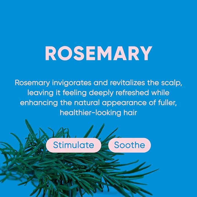 Rosemary Shampoo Bar 2.0 - Hydrating & Moisturizing Natural Hair Soap Bar Shampoo for Hair Volume & Scalp Nourishment - Bathing Soap Solid Shampoo for All Hair Types (120g, 4.23oz)