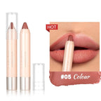 8 Colors High Pigmented Smooth Matte Lip Liner Pencil, Waterproof Velvet Lipstick Pen, Professional Lip Liner for Girls and Women (05)
