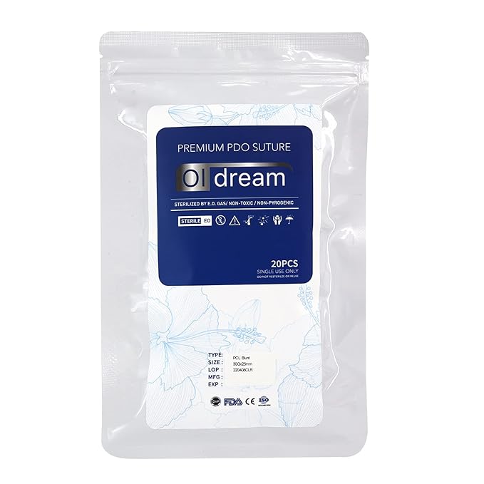 Pcl Threads Eye Lift for Eyes, Mono Screw Type, B-Type, 30G25MM, 20pcs