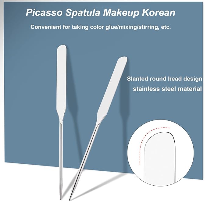 Makeup Spatula Korean,Foundation Spatula, Picasso Makeup Spatula, Korean Makeup Spatula, Picasso Spatula Makeup Korean Foundation Spatula Korean, Korean Spatula Makeup, Picasso Spatula Makeup (B)