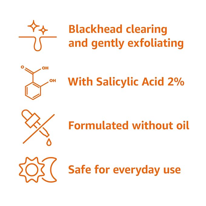 Amazon Basics Salicylic Acid Blackhead Clearing Scrub, 5 Fluid Ounces, 2-Pack