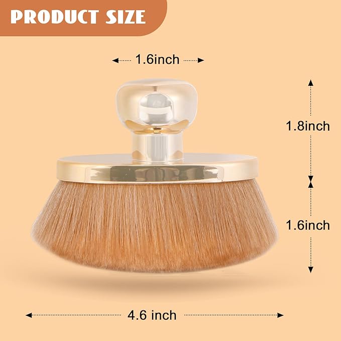 Extra Large Body Makeup Brush for Self Tanner – 115mm Wide Rose Gold Kabuki Body Brush for Bronzer Blend & Blur, Vegan Fiber Self Tanning Brush for Legs & Body with Drawstring Bag by Yoseng