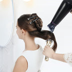 Round Brush for Blow Drying, Nano Thermal Ceramic & Ionic Tech Hair Brush with Boar Bristles, Professional Round Barrel Brush for Styling, Curling and Straightening by Sndyi (2.3Inch, Barrel 1.3 Inch)