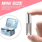 AMORIX 50PCS Mini Lip Gloss Tubes with Wand 1.2ml Empty Lip Gloss Containers Clear Refillable Travel Lip Balm Bottles for Samples with 5ml Syringes DIY Lip Gloss Base + Tag Labels(Silver)