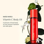 Vitamin C Body Oil for Women and Men. Moisturizing Naked Neroli Scented Body Serum for Glowing Skin. Nourishing, Hydrating After-Shower and Bath Skin Care Moisturizer, 4.2 Fl Oz